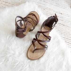Blowfish Women’s Size 7 Brown Strappy Gladiator Sandals